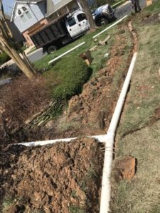 Edward's Lawn & Landscaping Yard Drainage Ready for Spring Rain