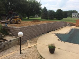 Edward's Lawn & Landscaping Retaining Wall Warning Signs